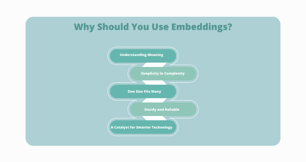 Why Should You Use EmbeddingsWhy Should You Use Embeddings