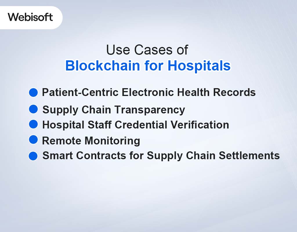 Use Cases of Blockchain for Hospitals