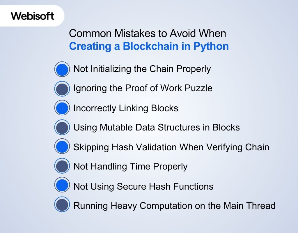 Common Mistakes to Avoid When Creating a Blockchain in Python