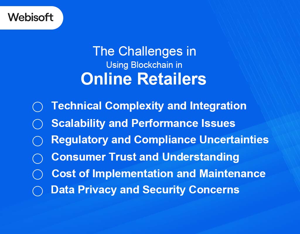 The Challenges in Using Blockchain in Online Retailers
