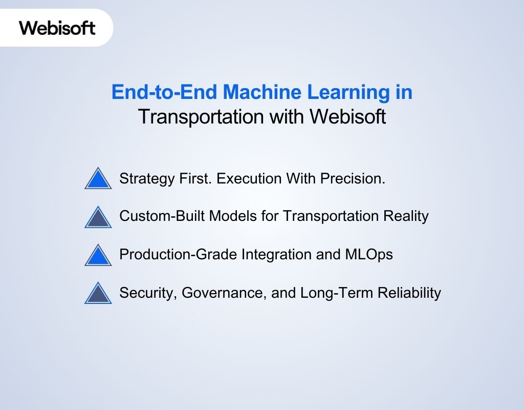 End-to-End Machine Learning in Transportation with Webisoft