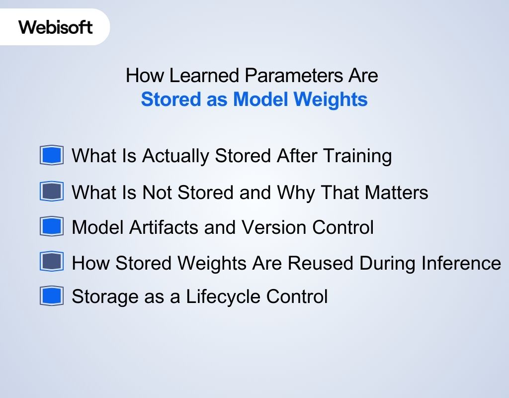 How Learned Parameters Are Stored as Model Weights