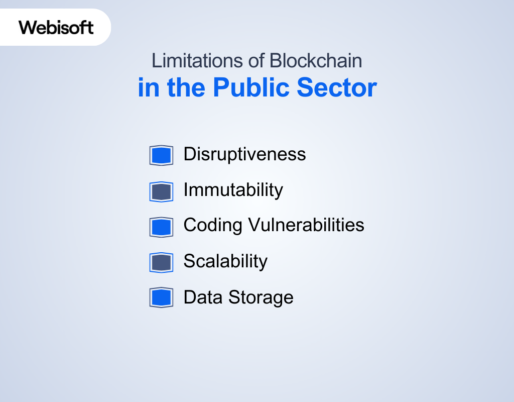 Limitations of Blockchain in the Public Sector