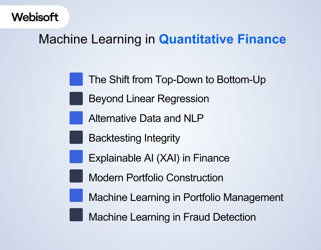 Machine Learning in Quantitative Finance