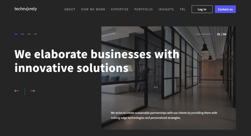 Technorely Inc. Homepage