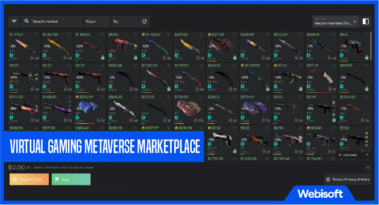 Virtual Gaming Metaverse Marketplace: Powering Adventures in the Metaverse