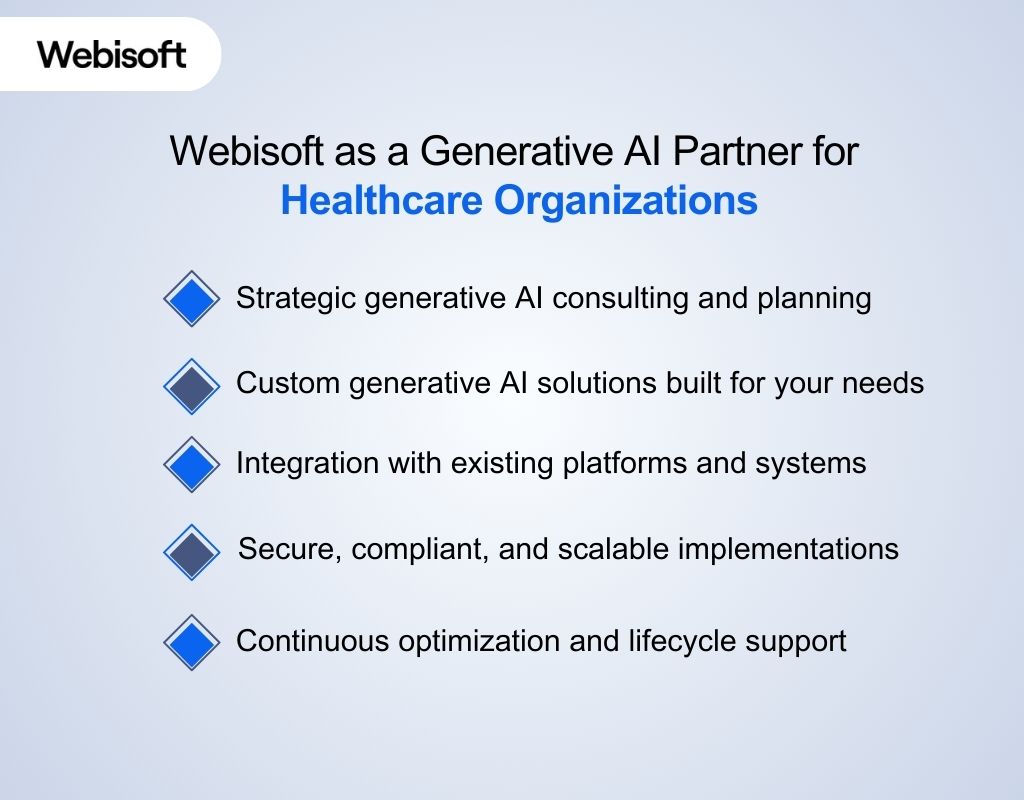 Webisoft as a Generative AI Partner for Healthcare Organizations