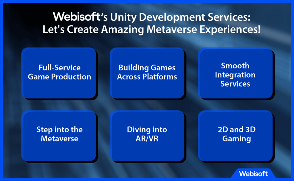 Webisoft's Unity Development Services: Let's Create Amazing Metaverse Experiences!