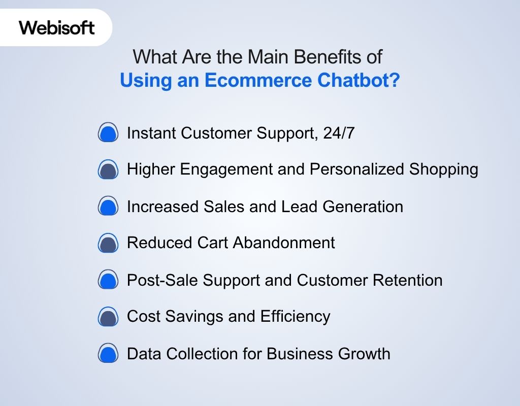 What Are the Main Benefits of Using an Ecommerce Chatbot?