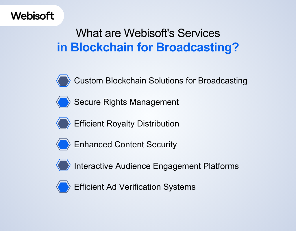 Webisoft's Services in Blockchain for&nbsp;Broadcasting