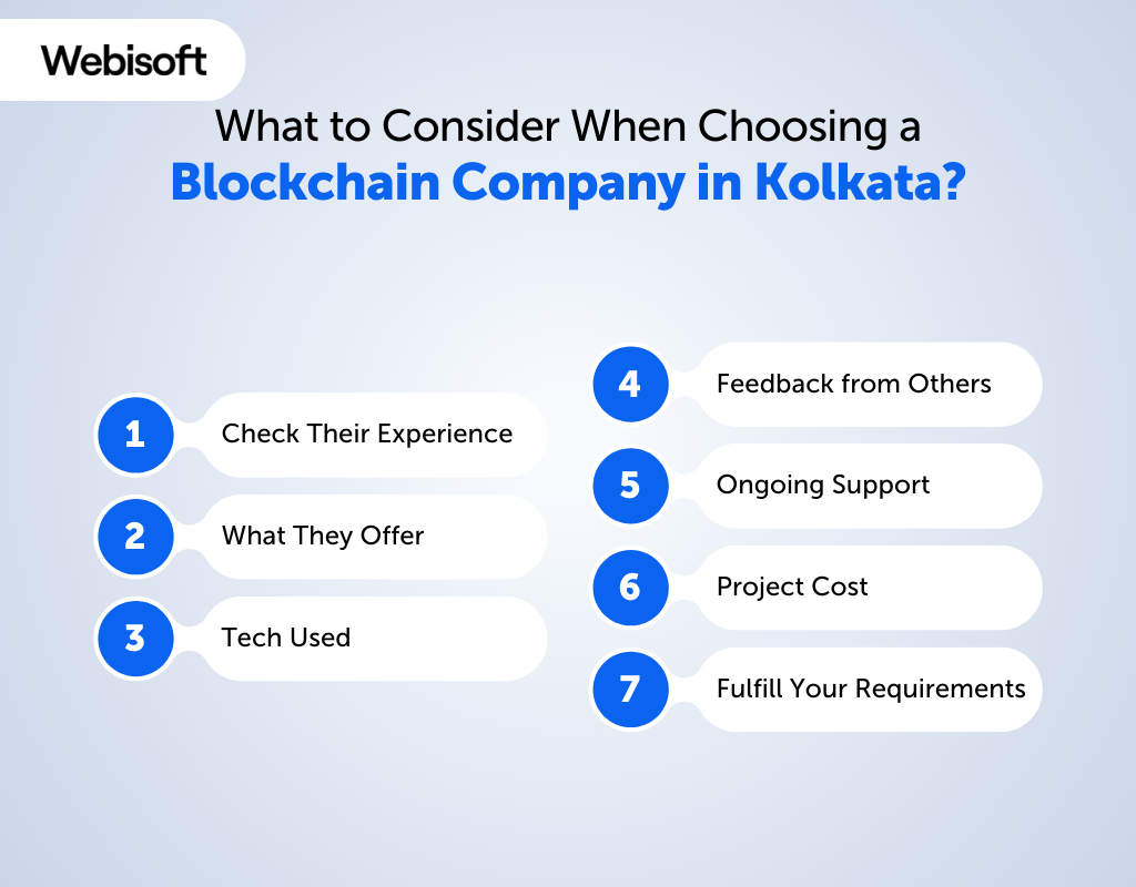 What to Consider When Choosing a Blockchain Company in Kolkata