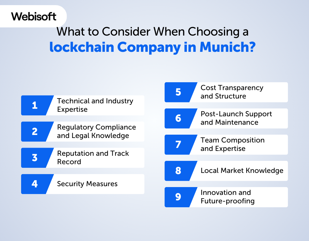 What to Consider When Choosing a Blockchain Company in Munich