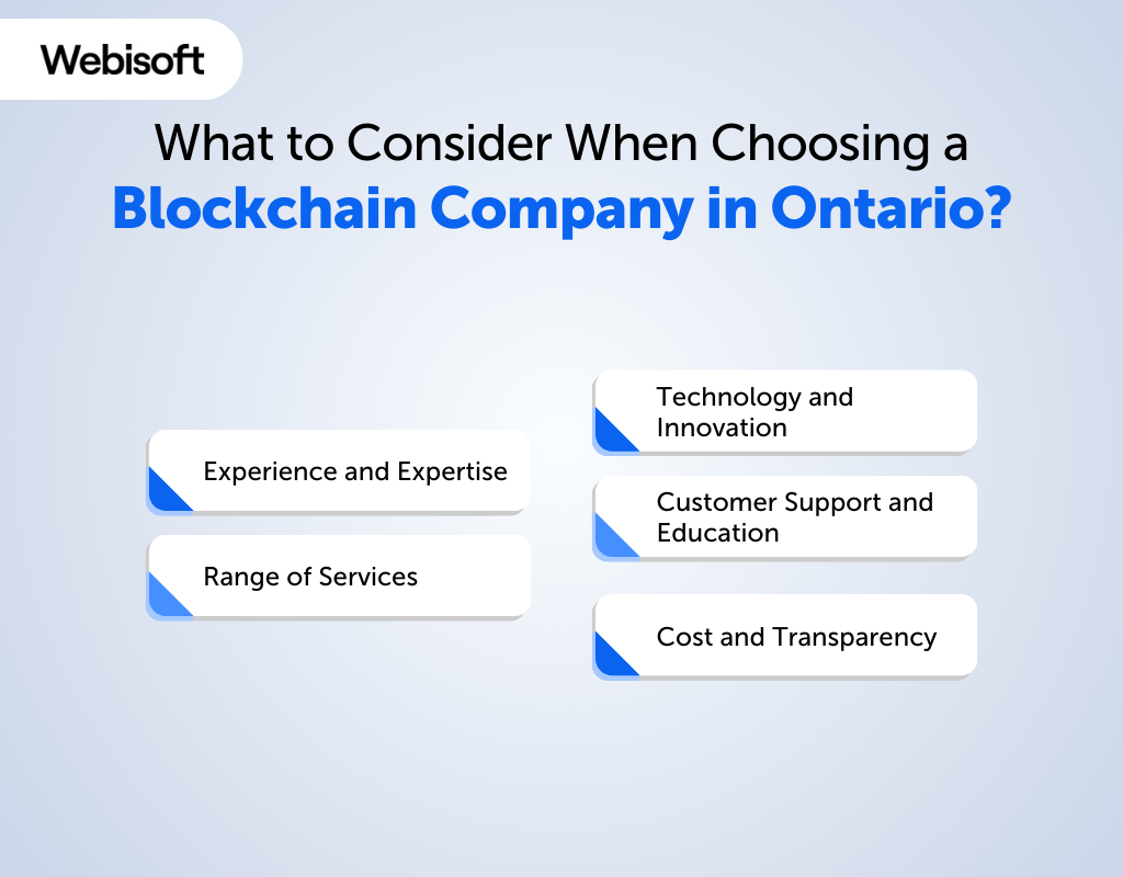 What to Consider When Choosing a Blockchain Company in Ontario