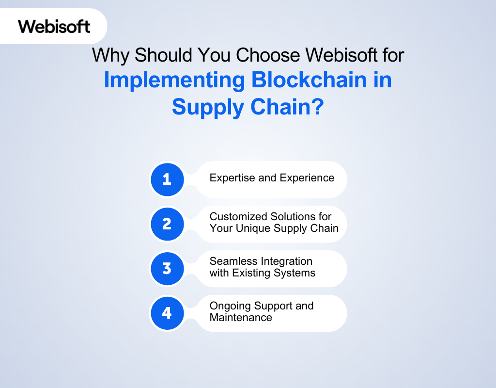 Choose Webisoft for Implementing Blockchain in Supply Chain